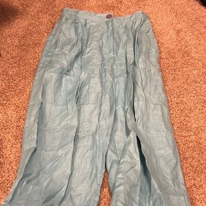100% Linen Pants - Silk Club Collection- Size Large